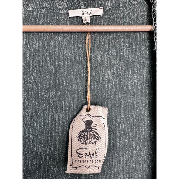 NWT Easel Kimono Duster Cardigan Open Front Boho Festival Jacket (Belt Missing) - Picture 5 of 5